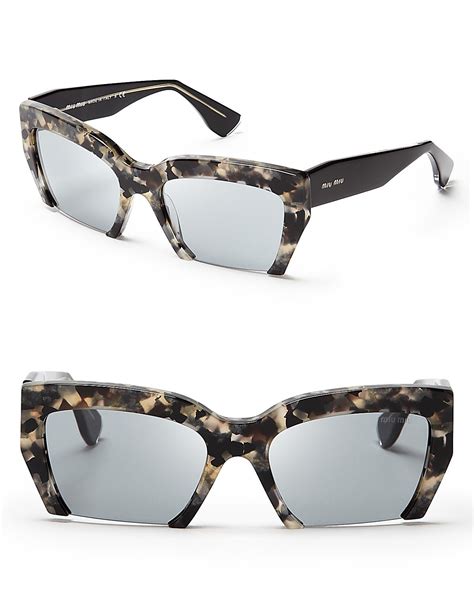 miu miu rimless sunglasses